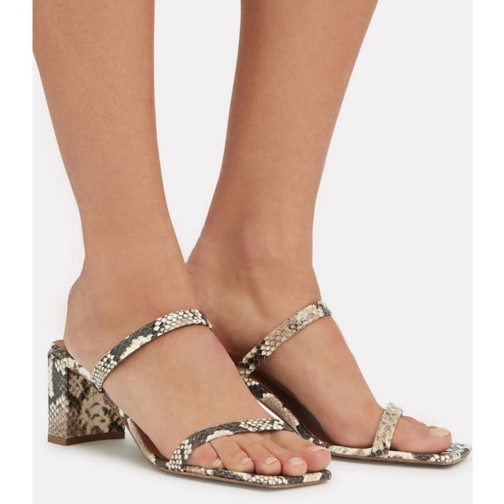 BY FAR Tanya sandals in snakeskin embossed, size 36 - Picture 2 of 9